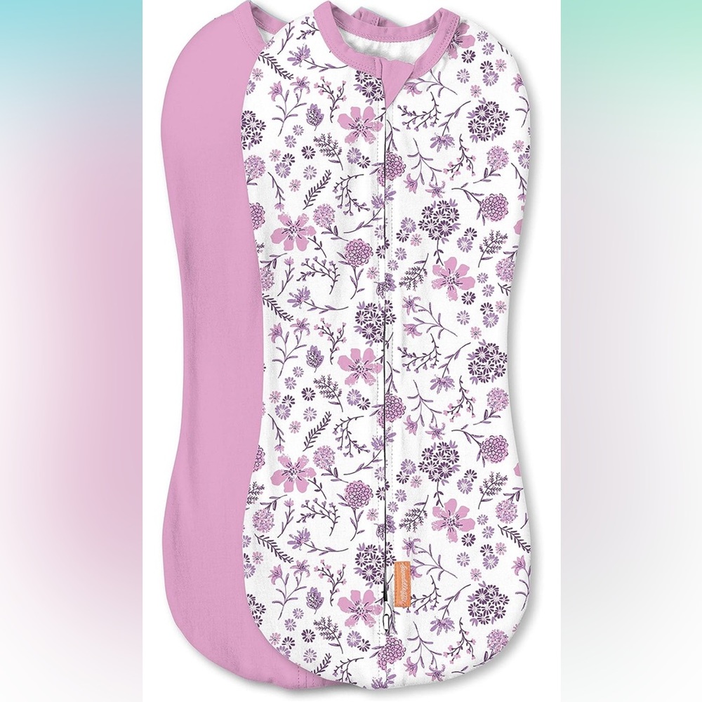 SwaddleMe by Ingenuity Pod - Size Newborn, 0-2 Months,
2-Pack (Dainty Flowers)